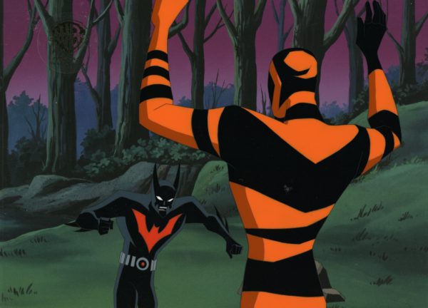 Batman Beyond Original Production Cel with Matching Drawing: Batman, Spellbinder Supply