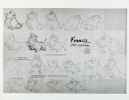 Oliver and Company Original Production Model Sheet: Francis on Sale