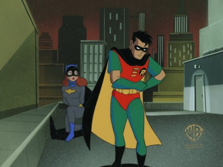 Batman The Animated Series Original Production Cel: Batgirl, Robin Online now