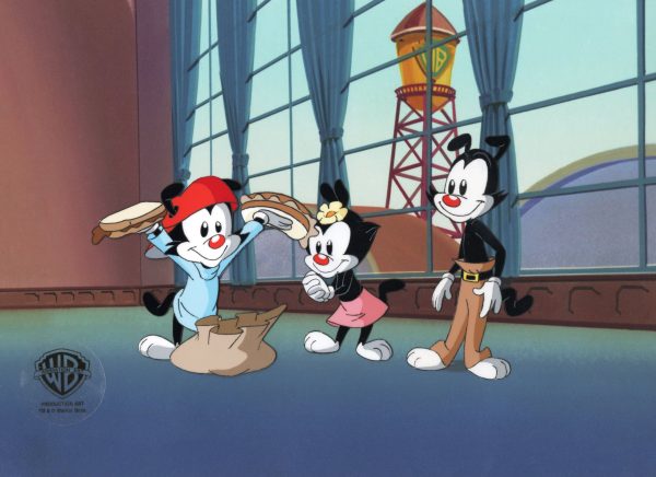 Animaniacs Original Production Cel: Wakko, Yakko, and Dot Discount