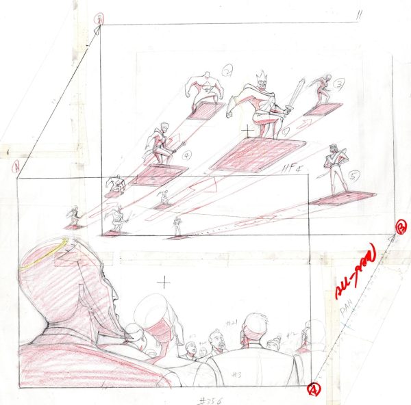 Batman Beyond Original Production Drawing: Royal Flush Gang Online now