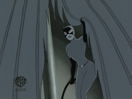 Batman The Animated Series Original Production Cel with Matching Drawing: Catwoman For Discount