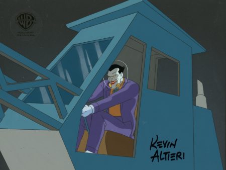 Batman The Animated Series Original Production Cel Signed by Kevin Altieri On Original Background: Joker For Cheap