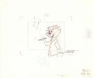 Top Cat, Benny the Ball, Choo Choo Layout Drawing Double App Signed Iwao Takamoto Circa 1960s Supply