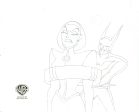 Batman Beyond Original Production Cel with Matching Drawing: Batman, Bombshell For Sale