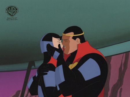 Superman The Animated Series Original Production Cel: Lara-El and Jor-EL Sale