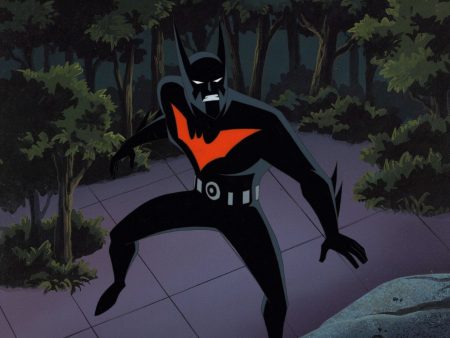 Batman Beyond Original Production Cel on Original Background: Batman Fashion