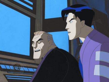 Batman Beyond Original Production Cel with Matching Drawing: Terry, Bruce on Sale