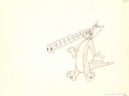 Sylvester Original Production Drawing Circa 1950s For Cheap