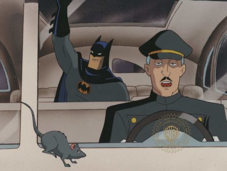 Batman The Animated Series Original Production Cel: Batman and Alfred on Sale