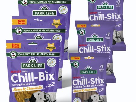 6 PACK Mixed Calming Bundle Chill-Bix & Chill-Stix Honey & Chamomile For Sale