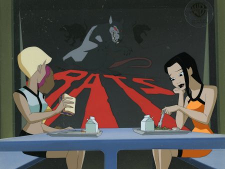 Batman Beyond Original Production Cel with Matching Drawinga: Dana, Chelsea, Max For Discount