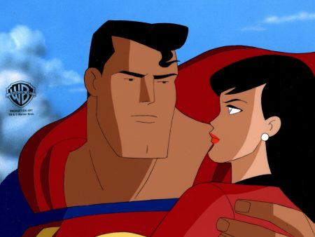 Superman The Animated Series Original Production Cel: Superman and Lois (Framed) on Sale