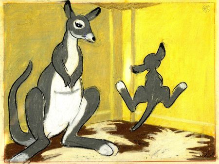 Dumbo Original Production Story Sketch: Mother Kangaroo and Child Online now