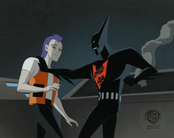 Batman Beyond Original Production Cel with Matching Drawing: Batman, Ollie Hot on Sale