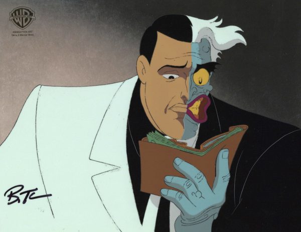 Batman The Animated Series Original Production Cel signed by Bruce Timm: Two-Face Online now