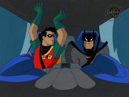 Batman The Animated Series Original Production Cel: Batman, Robin Supply