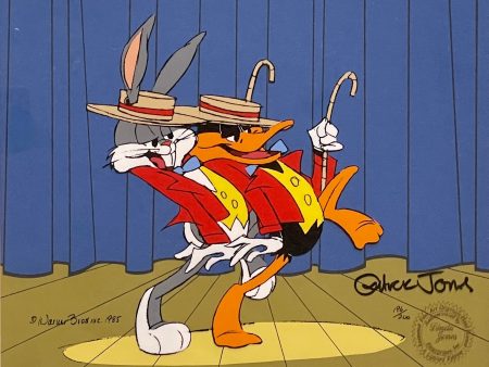 Looney Tunes Limited Edition Cel Signed by Chuck Jones: Bugs and Daffy Hot on Sale