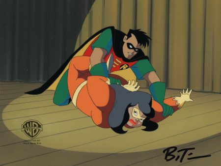 Batman The Animated Series Original Production Cel signed by Bruce Timm: Robin, Mighty Mom Sale