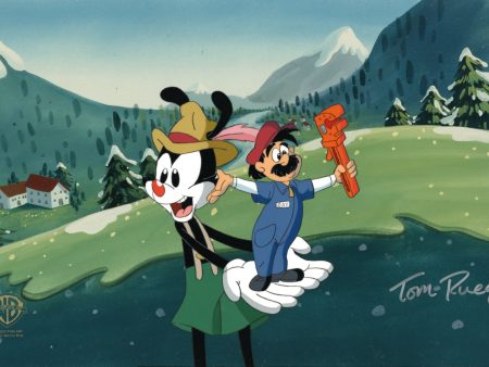 Animaniacs Original Production Pan Cel Signed by Tom Ruegger: Yakko, Ray Discount