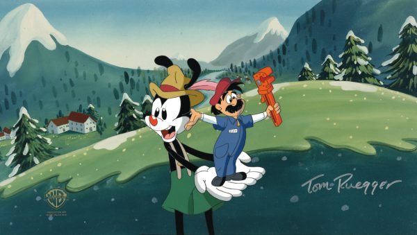 Animaniacs Original Production Pan Cel Signed by Tom Ruegger: Yakko, Ray Discount