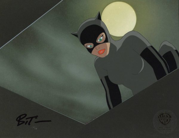 Batman The Animated Series Original Production Cel signed by Bruce Timm: Catwoman For Sale