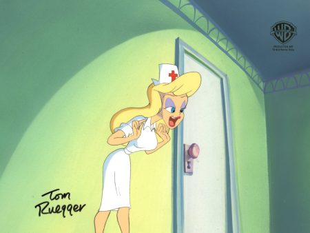 Animaniacs Original Production Cel on Original Background Signed by Tom Ruegger: Hello Nurse Discount