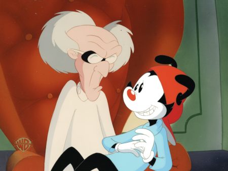 Animaniacs Original Production Cel: Dr. Scratchansniff, Wakko Hot on Sale