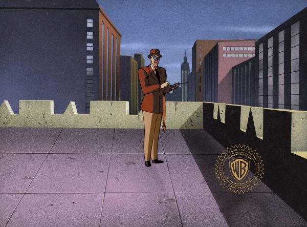 Batman The Animated Series Original Production Cel On Original Background: The Clock King For Cheap