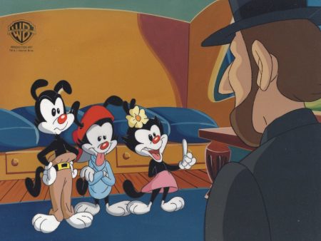 Animaniacs Original Production Cel:  Yakko, Wakko, and Dot Cheap