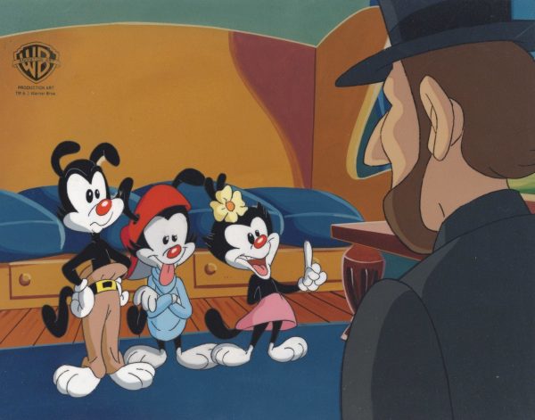 Animaniacs Original Production Cel:  Yakko, Wakko, and Dot Cheap