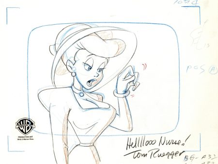 Animaniacs Original Production Drawing Signed by Tom Ruegger: Hello Nurse Discount