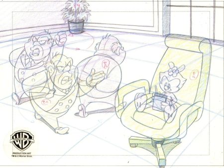 Animaniacs Original Production Drawing: Dot and Plotz For Discount