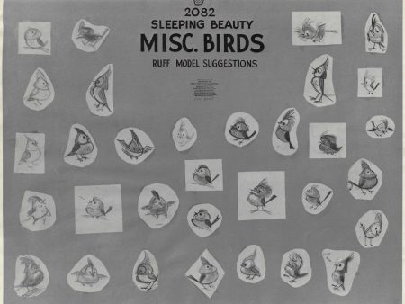 Birds from Sleeping Beauty Original Production Model Sheet For Cheap