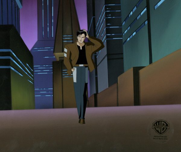 Batman Beyond Original Production Cel on Original Background: Terry McGinnis on Sale