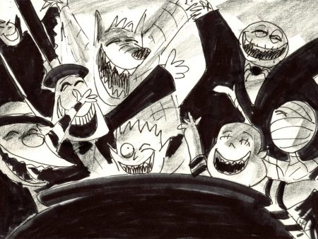 Nightmare Before Christmas Storyboard Drawing Online