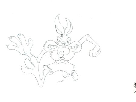 Space Jam Original Production Drawing: Wile E. Coyote Online Hot Sale