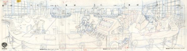 Animaniacs Original Production Pan Drawing:  Yakko, Wakko, and Dot Sale