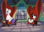 Animaniacs Original Production Cel: Dr. Scratchnsniff and Dot For Discount