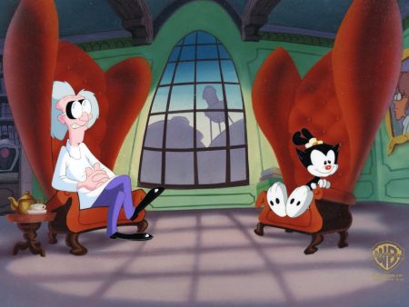 Animaniacs Original Production Cel: Dr. Scratchnsniff and Dot For Discount