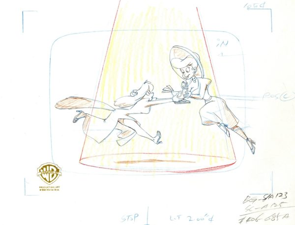 Animaniacs Original Production Drawing: Minerva and Hello Nurse Online now