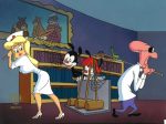 Animaniacs Original Production Cel: Nurse, Yakko, Wakko, and Dr. Scratchansniff Online Hot Sale