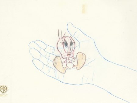 Space Jam Original Production Drawing: Tweety For Cheap