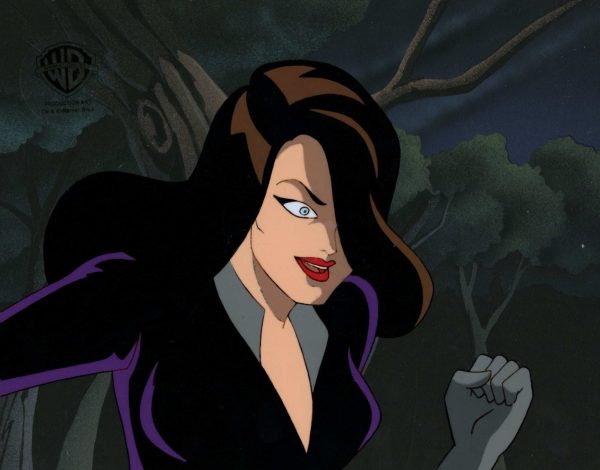 Batman The Animated Series Original Production Cel On Original Background: Talia Al Ghul Supply