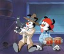 Animaniacs Original Production Cel on Original Background: Yakko and Wakko Online Sale