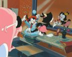 Animaniacs Original Production Cel: Wakko, Dot, Dr. Scratchansniff For Discount