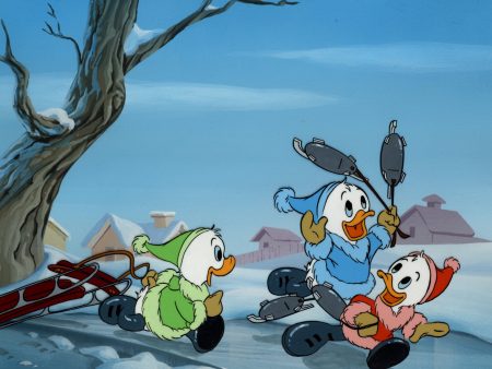 DuckTales Original Production Cel on Original Background on Sale