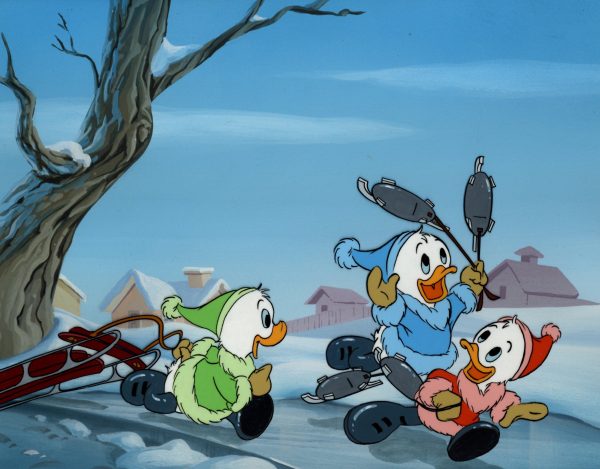 DuckTales Original Production Cel on Original Background on Sale