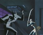 Batman Beyond Original Production Cel on Original Background: Batman and Curare For Discount