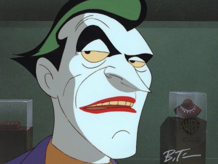 Batman The Animated Series Original Production Cel signed by Bruce Timm: Joker with Framing For Cheap